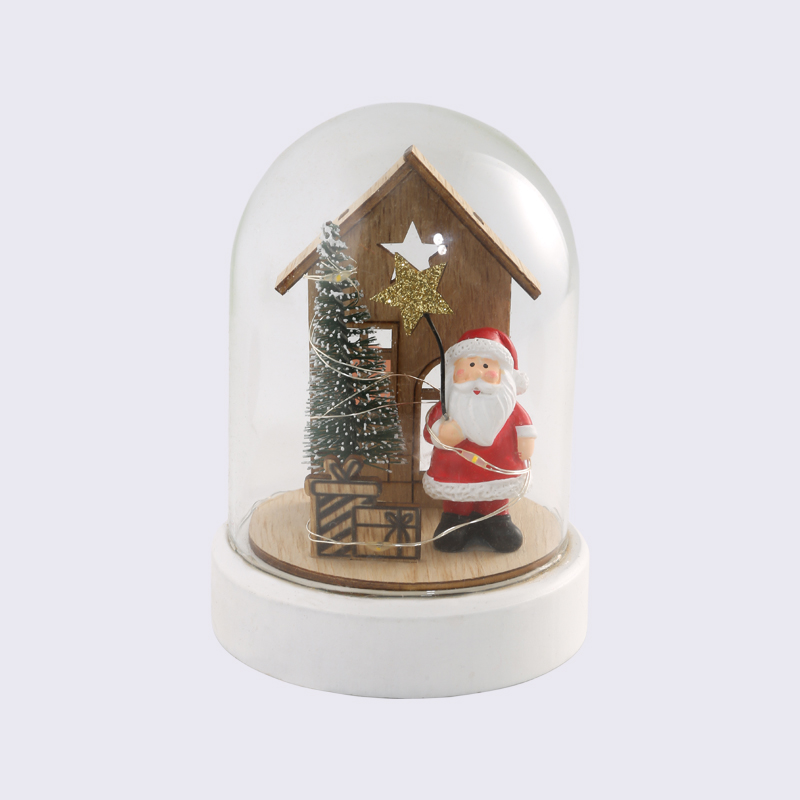 圣诞老人圣诞树礼品屋灯丝玻璃罩工艺装饰