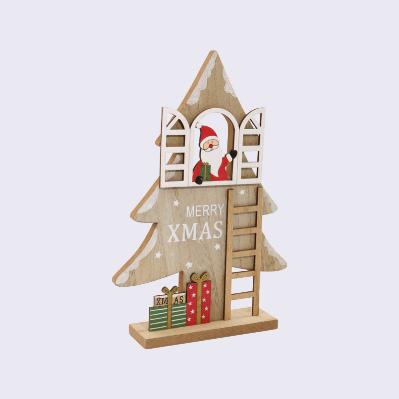 魔法树屋圣诞树爬梯礼物木架装饰